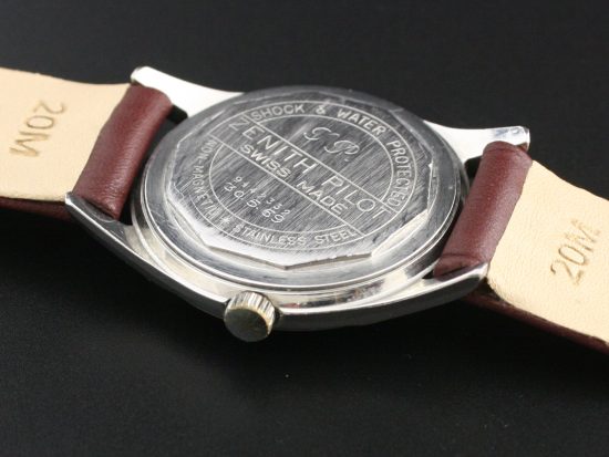 ZENITH Pilot Cal. 120 case back